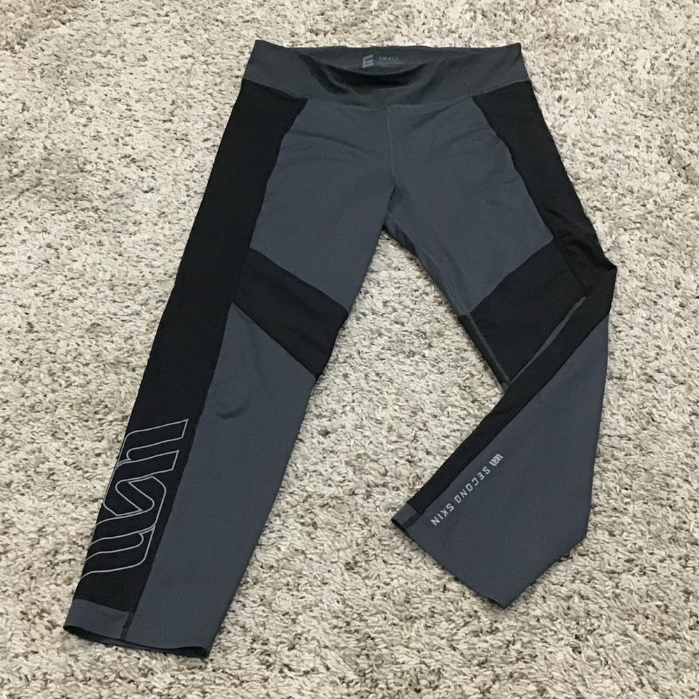 Second Skin Compression Capri Leggings Small Women's Gray PERFECT CONDITION